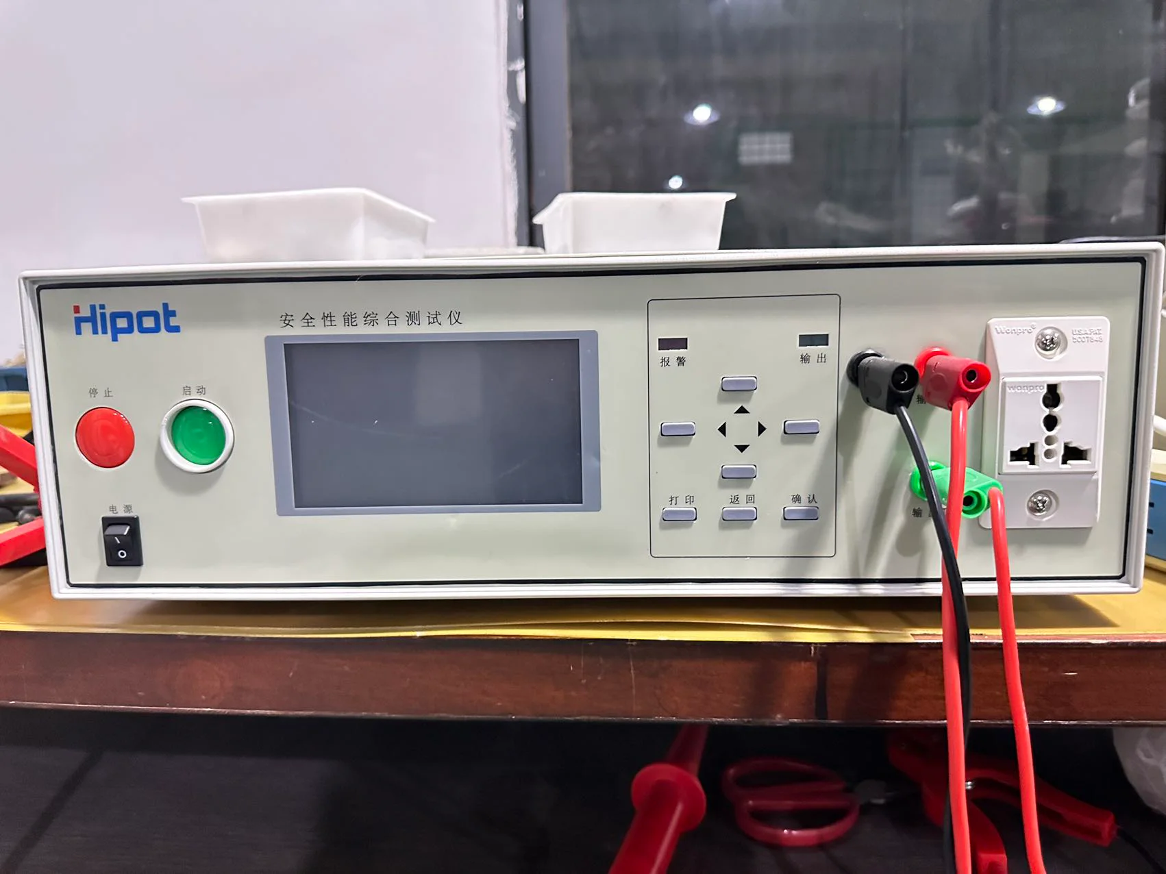 Supplied photograph of a QC workbench