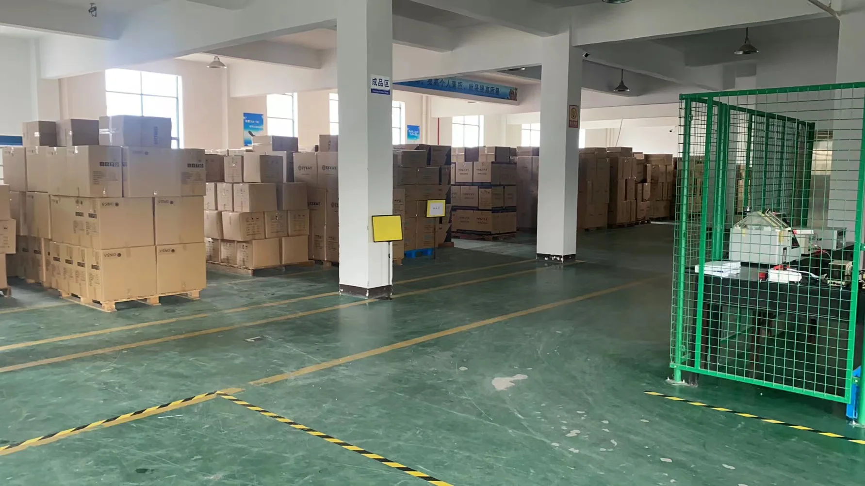 Supplied photograph of a warehouse area