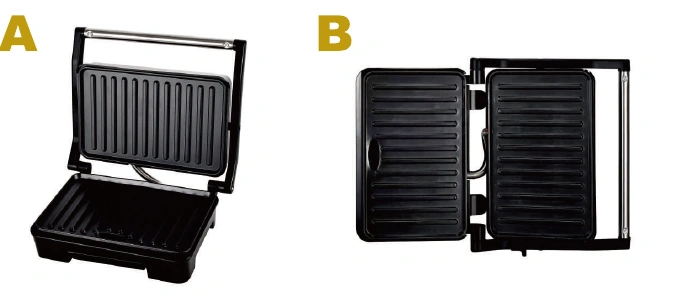 KS-003 Panini maker — catalogue illustrated configuration reference