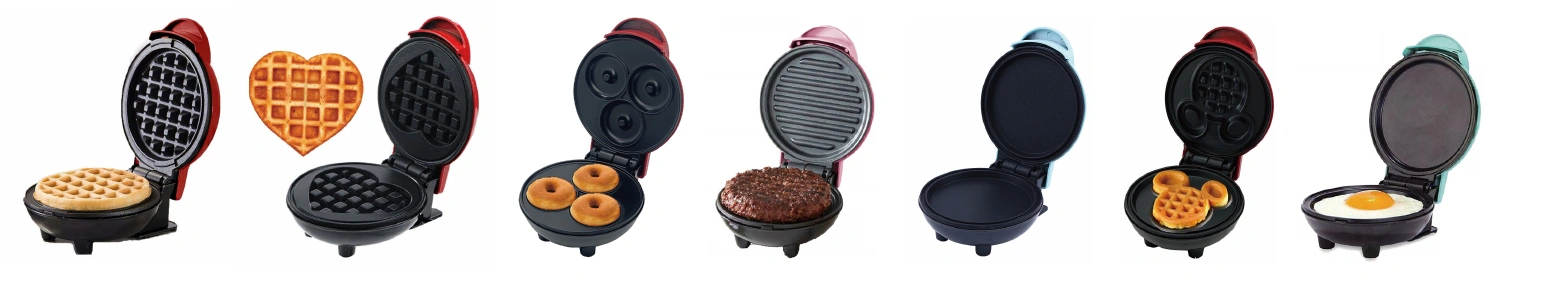 KS-707 Mini waffle maker — catalogue illustrated configuration reference